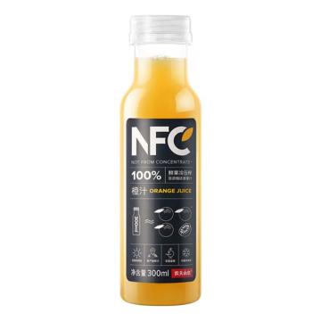农夫山泉 塑料瓶NFC橙汁礼盒，瓶装300ml*10 纸箱外箱 售卖规格：10瓶/箱