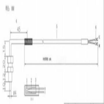 浩渡 螺钉式热电偶 5M-400℃C-I级 K Ф4x10-M8x1.25mm-90°弯，HD-TC-K-5M 售卖单位：PCS