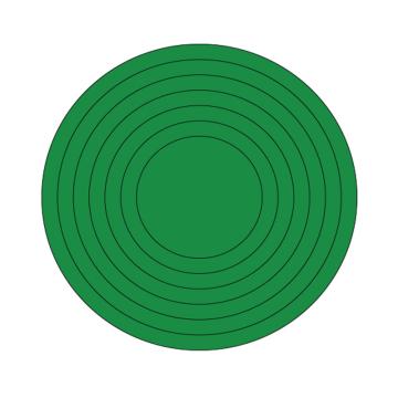 卡威/CareWel 压力表标识（圆），绿色，高亮反光膜，直径100mm，10贴/包，KVSJ0265 售卖规格：1包