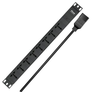 同为 工程安全PDU电源机柜插座插排，EN16C/W801 输入线长3米，线径3*2.5平方带16A IEC C20插头；输出8位10A多用孔 售卖规格：1个