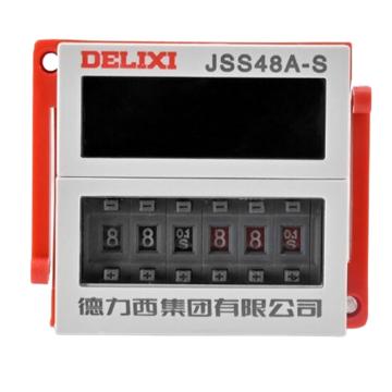德力西/DELIXI JSS48A系列数显式时间继电器，JSS48AS26YKD1 JSS48A-S 0.1S-99H AC/DC100V-240V 售卖规格：1个