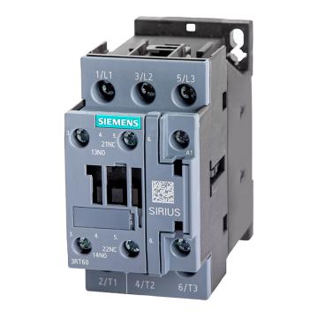 西门子/SIEMENS 3RT5/6 交流接触器(交流线圈)，3RT6023-1AN20 AC220V 50/60HZ 9A 1NO/1NC 3RT60231AN20 售卖规格：1个