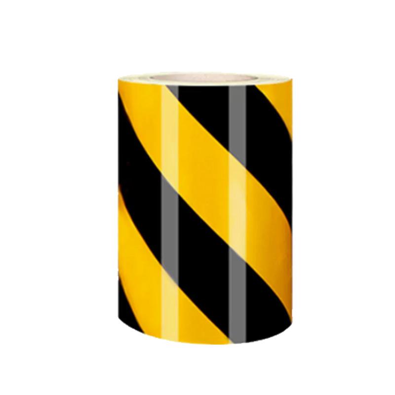 月桐 反光警示胶带，YT-XJD04 20cm×45.7m 黄黑斜纹 售卖规格：1卷