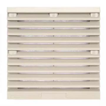 倍港 通风过滤网组风机防尘网机柜百叶窗，9803 148*148mm，开孔120-121mm，灰色 售卖规格：1个