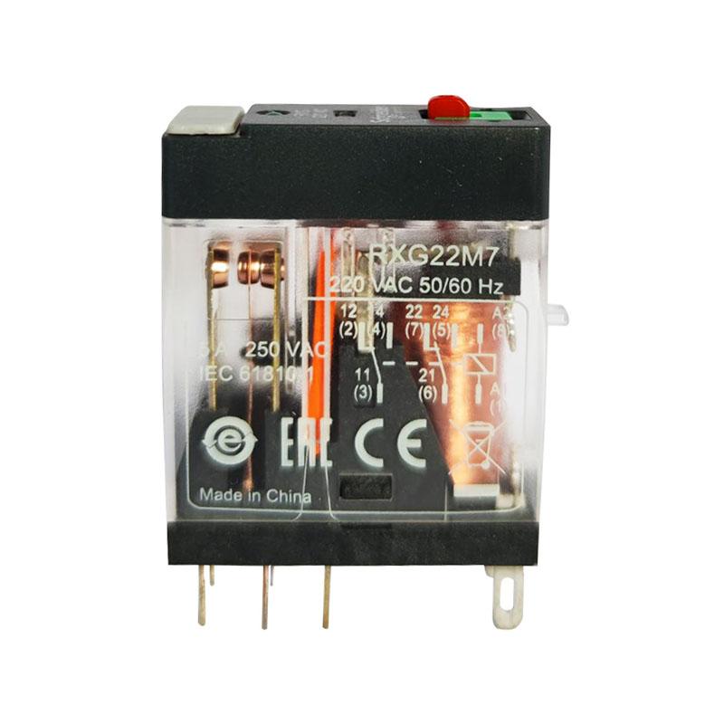 施耐德 RXG接口型中间继电器-带锁定测试按钮，RXG22M7 RXG22M7 售卖规格：10个/个