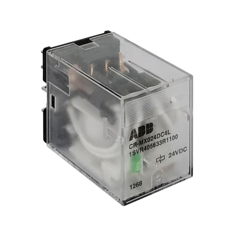 ABB CR-MX 插拔式中间继电器(不带测试按钮)，10229073 CR-MX024AC2L 售卖规格：10个/个