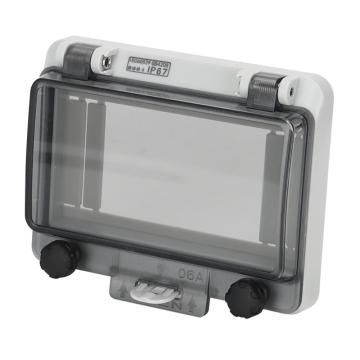 倍港 防水窗口罩断路器开关可视窗口仪表观察窗，SIN0406A 6回路带锁孔 售卖规格：1个