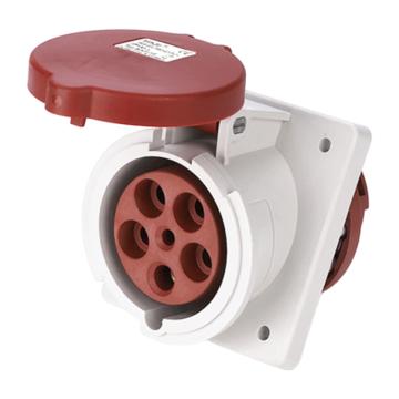 倍港 第三代暗装工业倾斜插座，SIN1155 IP44-63A5芯 售卖规格：1个