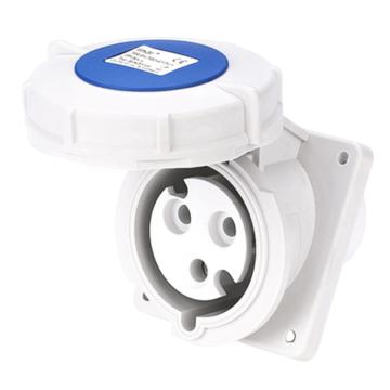 倍港 第三代暗装工业倾斜插座，SIN1502 IP67-32A3芯 售卖规格：1个