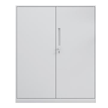 初嘉 钢制文件柜窄边资料柜拆装档案柜带锁储物柜纯白对开铁门矮柜，WJGT-025 1090*900*400/0.7mm 售卖规格：1个