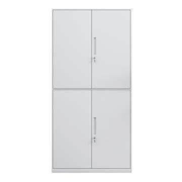 初嘉 钢制文件柜窄边资料柜拆装档案柜带锁储物柜纯白通双节文件柜，WJGT-022 1850*900*400/0.7mm 售卖规格：1个