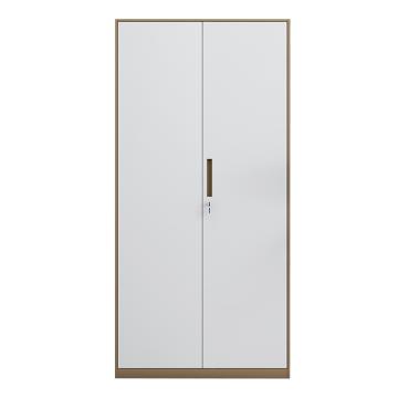 初嘉 钢制文件柜窄边资料柜拆装档案柜带锁储物柜咖白套铁门文件柜，WJGT-014 1850*900*400/0.7mm 售卖规格：1个