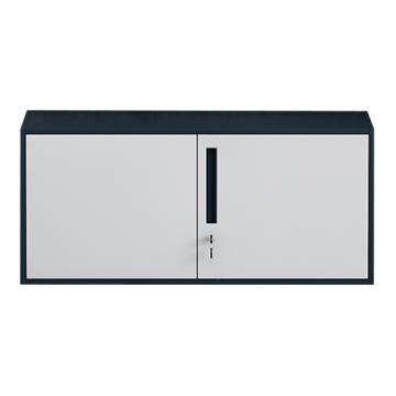 初嘉 钢制文件柜窄边资料柜拆装档案柜带锁储物柜灰白套顶柜，WJGT-009 400*900*400/0.7mm 售卖规格：1个