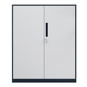 初嘉 钢制文件柜窄边资料柜拆装档案柜带锁储物柜灰白套对开铁门矮柜，WJGT-007 1090*900*400/0.7mm 售卖规格：1个