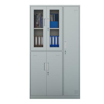 初嘉 件柜办公档案柜铁皮资料柜员工储物柜存包柜，GYG-4 970*420*1800/0.6mm 售卖规格：1个