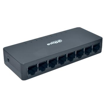 大华 8口百兆电口非管理塑壳交换机，DH-S1000C-8ET-L 售卖规格：1个