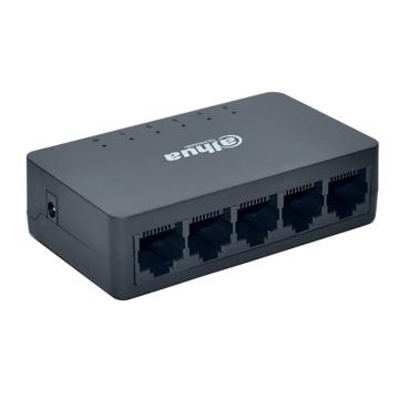 大华 5口百兆电口非管理塑壳交换机，DH-S1000C-5ET-L 售卖规格：1个