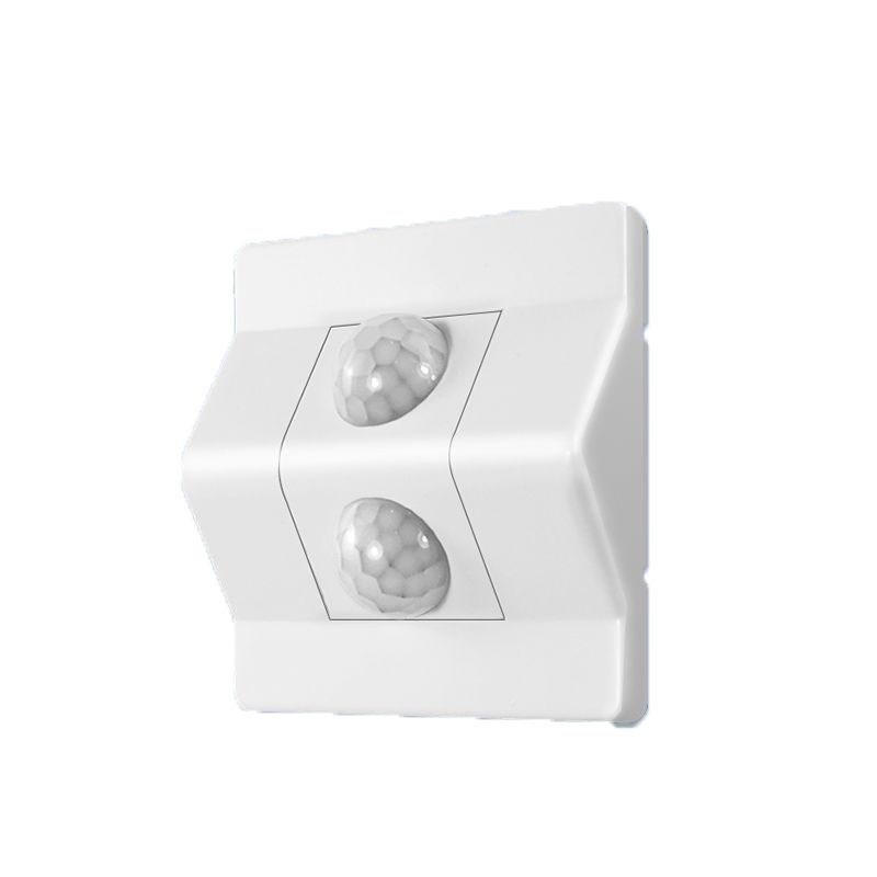 俱威 人体感应开关，86型12A单火线 双探头 售卖规格：1个