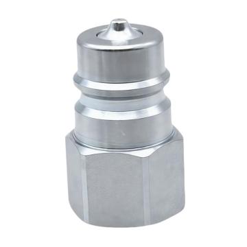 谦华智科 KZE碳钢镀锌开闭式液压快速接头自封油管快换快插，KZE-08-PF- G1寸，PF公头，G内丝螺纹1寸 售卖规格：1个