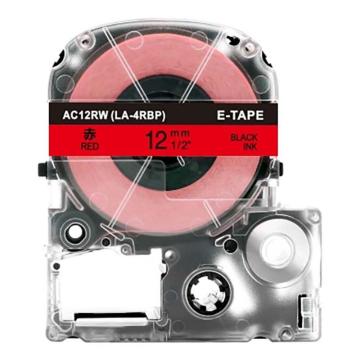 功成狮 标签色带，AC12RWGCDY0238 宽度12mm 红底黑字，适用于锦宫、爱普生标签机 售卖规格：1卷