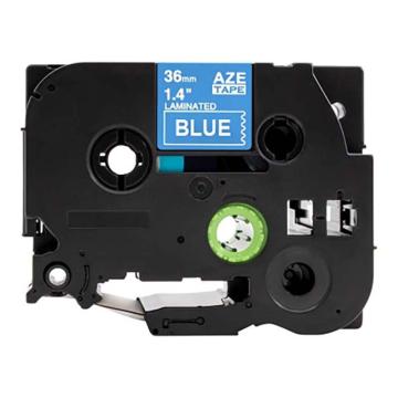 功成狮 标签色带，AZE-565GCDY0290 宽度36mm 蓝底白字，适用于兄弟ＴＺ系列标签机 售卖规格：1卷