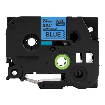 功成狮 标签色带，AZE-551GCDY0264 宽度24mm 蓝底黑字，适用于兄弟ＴＺ系列标签机 售卖规格：1卷