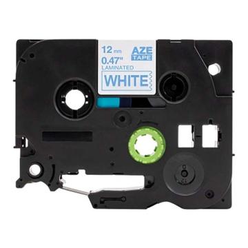 功成狮 标签色带，AZE-233GCDY0224 宽度12mm 白底蓝字，适用于兄弟ＴＺ系列标签机 售卖规格：1卷