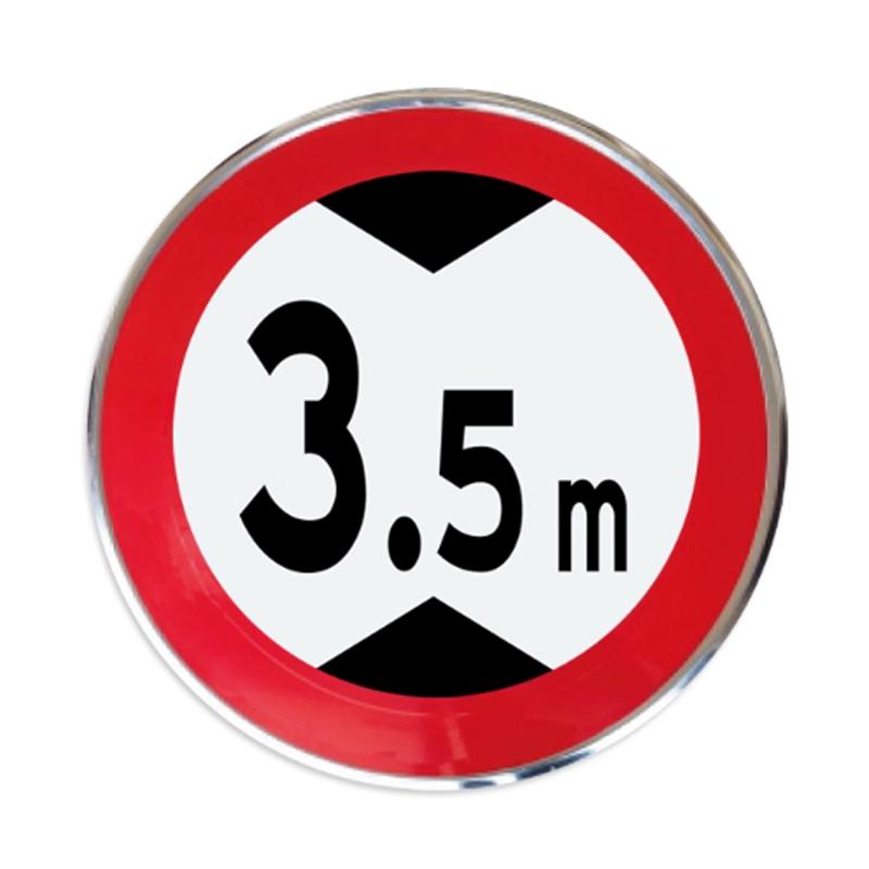 月桐 交通安全标识，YT-XJBS86 限高3.5米 圆形φ500mm 送抱箍螺丝 售卖规格：1个