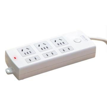 得力 6位2米接线板，18208 售卖规格：1个