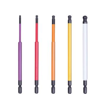 安力士牌 Anex ACBP5-150L 球头内六角彩色批头，H3/H4/H5/H6/H8(5支装) 售卖规格：5支/包