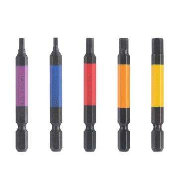 安力士牌 Anex ACHX5-65L 内六角批头，2.5, 3, 4, 5, 6x 65mm 5支装 售卖规格：5支/包