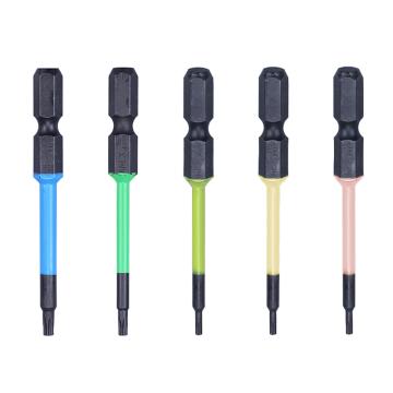 安力士牌 Anex ACTX5-65L2 中孔梅花星形彩色批头，T4/T5/T6//T8/T10(5支装) 售卖规格：5支/包