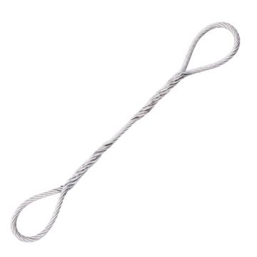 巨力 插编钢丝绳索具(麻芯)，镀锌无油WDF12*6m 售卖规格：1根