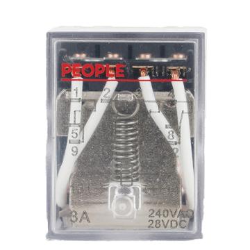 人民电器 电磁继电器，101004044010089 HH54P AC220V 带灯 售卖规格：1个