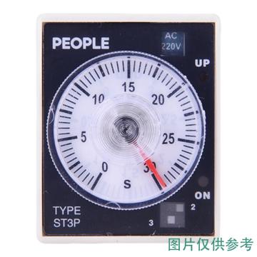 人民电器 时间继电器，101004028030013 ST3P C-B AC380V 售卖规格：1个
