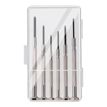 得力 钟表批6件套金属柄(银)，DL3206 售卖规格：1套