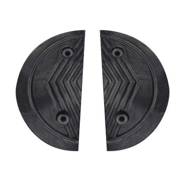 轰烈 橡塑半圆头减速带端头，黑色，约350×150mm 售卖规格：2个/对