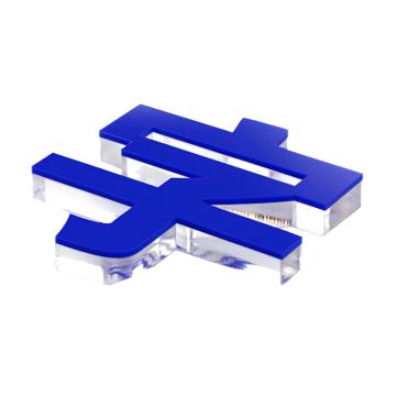 典亮 水晶立体字，30公分以下尺寸 （内容可定制）1000*1000mm，8毫米水晶底板加3毫米色板 售卖规格：1平方米