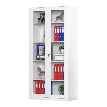 臻远 通玻文件柜，ZY-ZBG-28 办公柜拆装窄边柜 纯白色加厚款900*400*1850mm 厚度0.8mm 售卖规格：1台