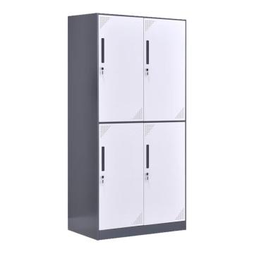功成狮 四门更衣柜钢制储物柜，GUFD0599 收纳柜更衣柜 灰白色窄边套色款900*500*1850mm 厚度0.8mm 售卖规格：1台