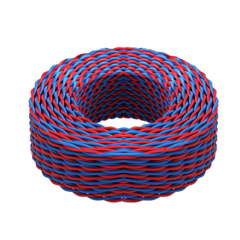 昊步 电线电缆阻燃耐火RVS双绞线，国标ZN-RVS 2*1.0 红蓝 售卖规格：100米/卷