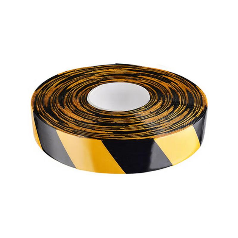 威尔克 6S标识PVC纳米划线胶带，【黑黄】 50MM宽×1.1MM厚 30米 售卖规格：30米/卷