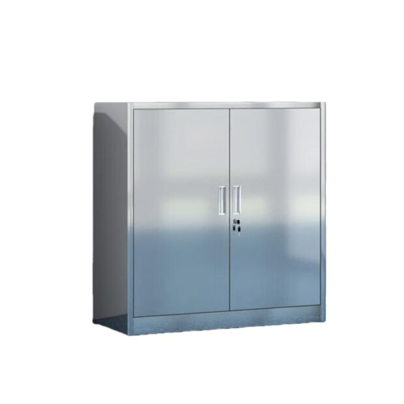 居道夫 304不锈钢文件柜矮柜带锁档案柜储物柜，SL-WJGE-12 不锈钢/文件柜/对开门/900*400*1000mm 售卖规格：1个