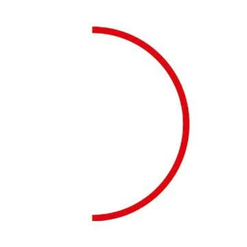 安赛瑞 反光防水压力表贴，三色标识贴仪表盘指示贴，5条/张，310609 10cm二分之一贴，红色 售卖规格：1张