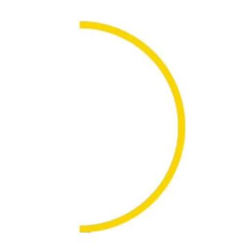 安赛瑞 反光防水压力表贴，三色标识贴仪表盘指示贴，5条/张，310610 10cm二分之一贴，黄色 售卖规格：1张