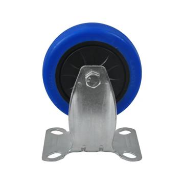 连和 手推车用固定脚轮，5"（全静轮）250/300kg安装孔距85*75 125R固定轮，125mm中静弹力轮 售卖规格：1个