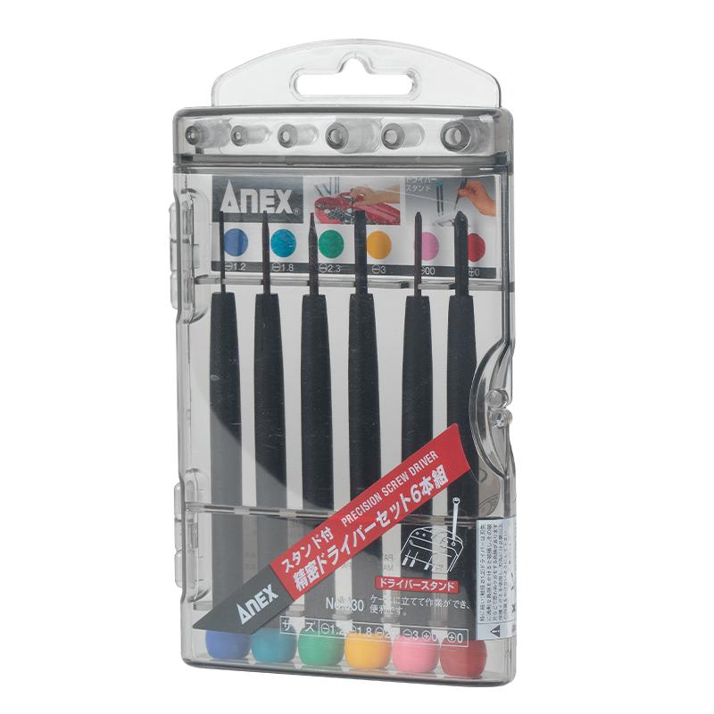 安力士牌 (ANEX)螺丝刀套装 6支装，No.930 售卖规格：1套