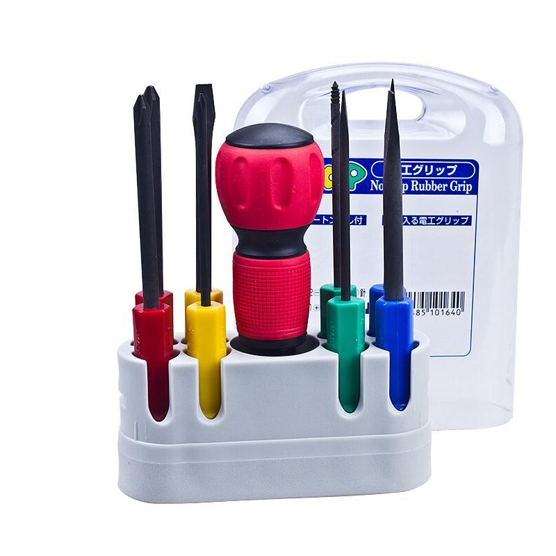 安力士牌 (ANEX)POP电工手柄螺丝刀套装 8支装，No.6880 售卖规格：1套