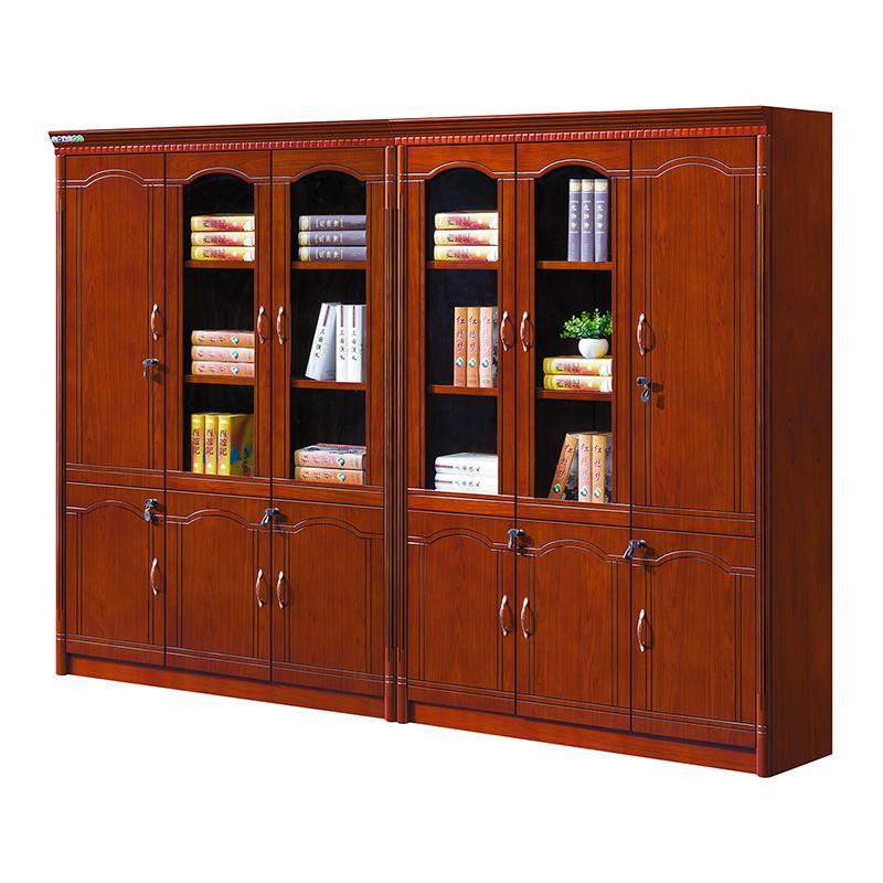 臻远 木质文件柜展示柜油漆贴木皮资料柜书柜 组合柜，ZY051436 2800*420*2000mm 售卖规格：1台