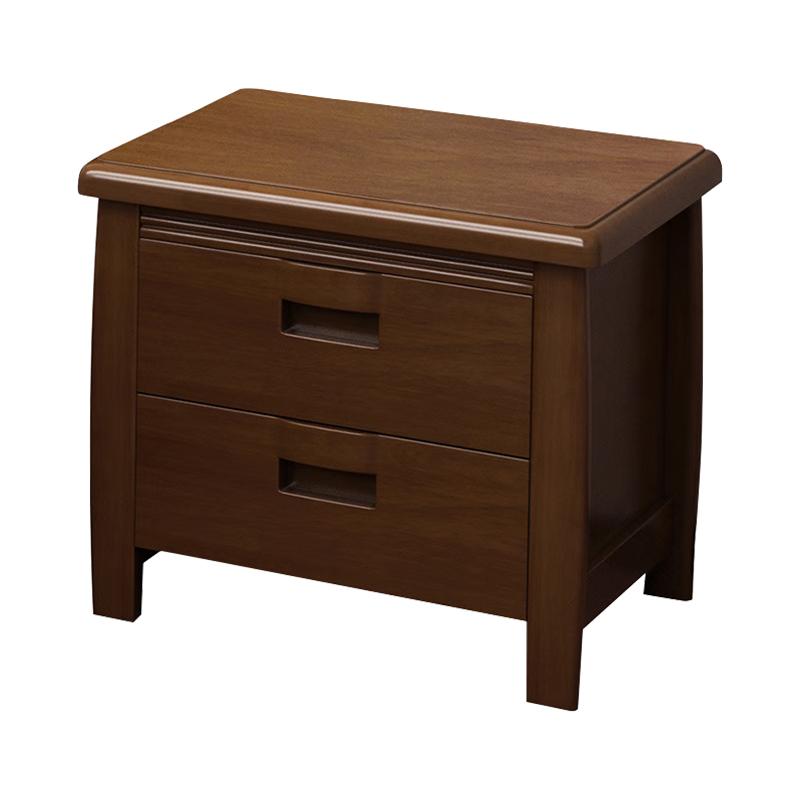 臻远 实木床头柜,矮柜,储物柜,抽屉收纳柜，ZY4012010 500*420*500mm 售卖规格：1个